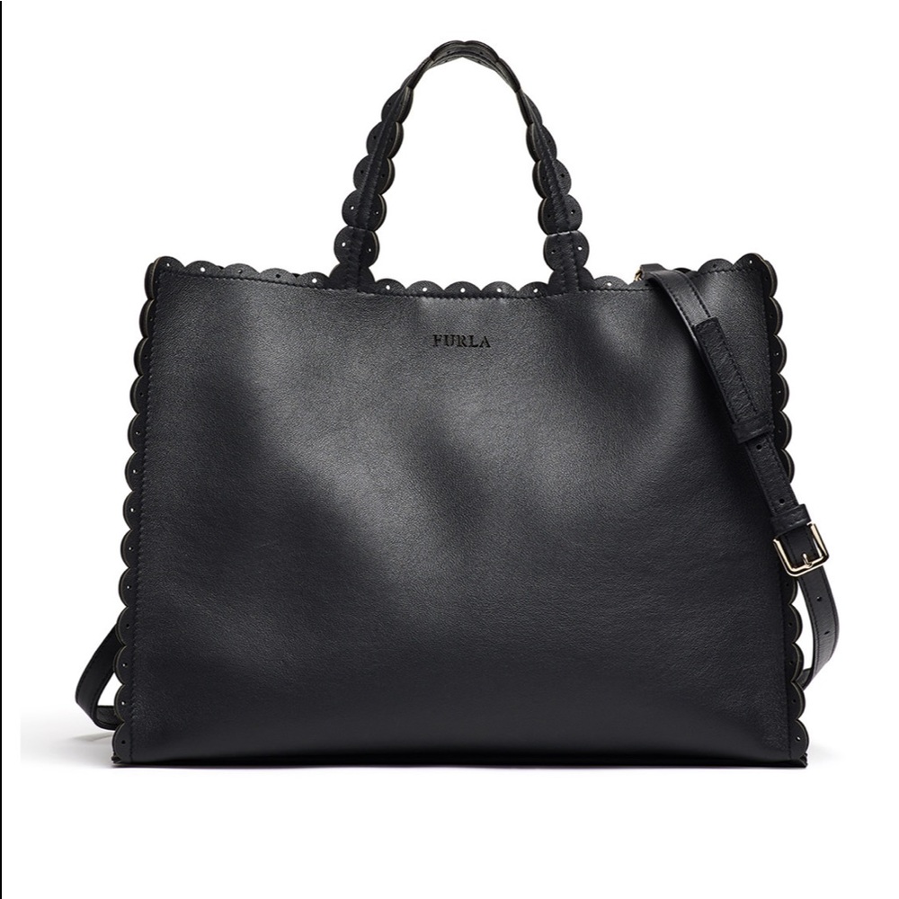 NEW Furla Merletto Onyx tote. SOLD OUT EVERYWHERE